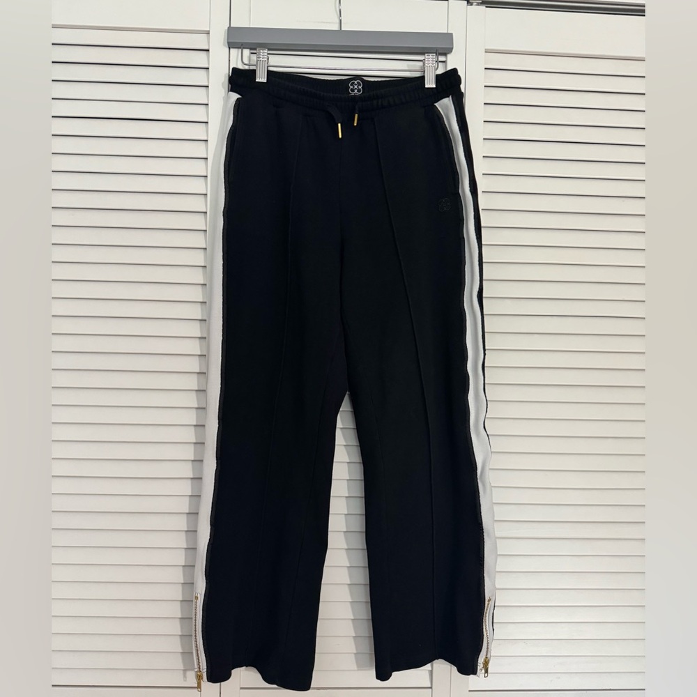 Elegant Black and White Joggers